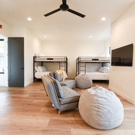 Black Ridge Villa near Sand Hollow & Zions. Sleeps 32. Private pool & hot tub.