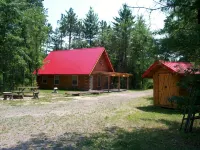 Private Red Roof Cabin - Rustic Log Cabin In The Woods! - Chalets