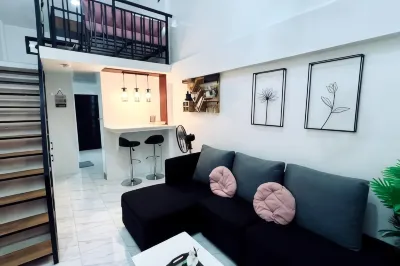 2 Beds Spacious Centrally Located Loft Apartment Hotels in Naga City