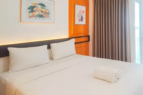 Basic Studio Apartment at Tamansari Skylounge Makassar By Travelio - Apartments