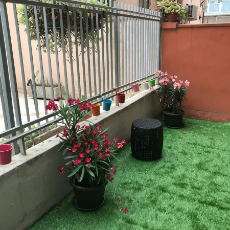 Large apartment between beach and city- With parking and private beach.