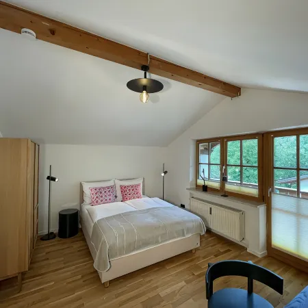 Design studio with a view of the Zugspitze