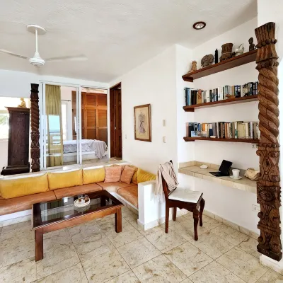 Penthouse-Balcony w Hammock, Direct Ocean View, Half Moon Bay, Akumal - Pools