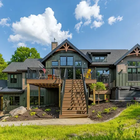 Private lakeside retreat with pool, hot tub, and sauna