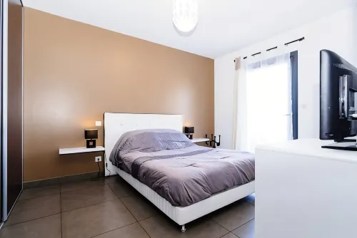 Porticcio: Porticcio rental sea view (T2) luxury apartment 100m from the beach