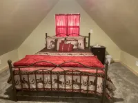 Cowboy Cabin is a quiet place to camp in the woods with the amenities of home.