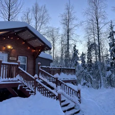 Cozy pet friendly cabin with stand alone sauna near Willow and Talkeetna Alaska