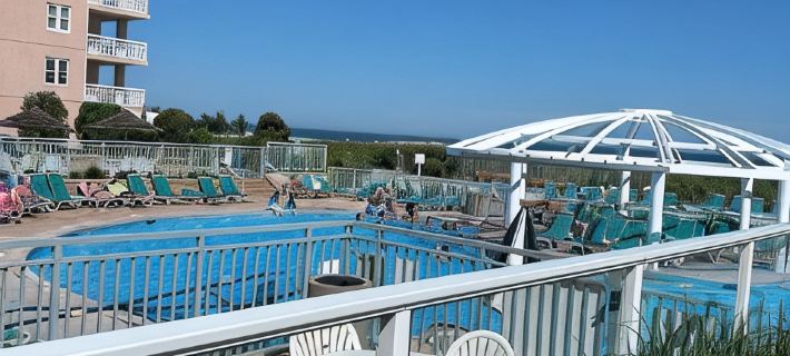 Relaxing Coastal Getaway with Pools, Private Beach & Balcony Dining Hotels in Lower Township