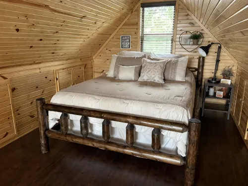 Treehouse/cabin with an amazing view of Mount Magazine - 木屋