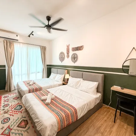 ICC Safari Stay 2BR 7Pax, Free Car Park, Ipoh City Centre
