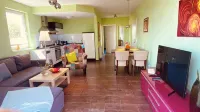 House directly on the beach, behind the dune, sea view