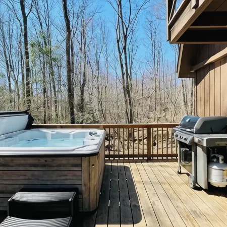 A/C°W/D°BBQ°Heart of Poconos °Fireplace°Hot Tub