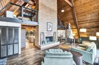 Spacious A-Frame sleeps 25 on 5 wooded acres with a private fishing pond - 4-Star