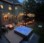 Poconos 6BR Retreat on 6 Private Acres – Hot Tub, Game Room, Fire Pit, Sleeps 16