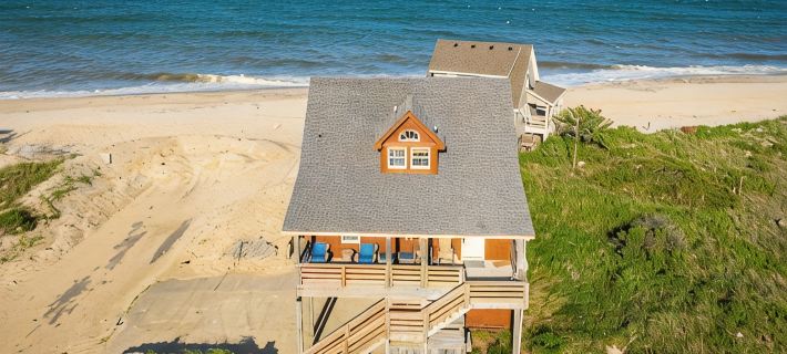 Rodanthe Obx Oceanfront Family Escape Hot Tub Dog Friendly Sleeps 12 Hotels in Kinnakeet