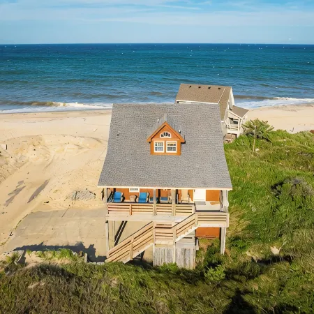 Rodanthe Obx Oceanfront Family Escape Hot Tub Dog Friendly Sleeps 12