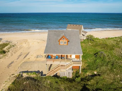 Rodanthe Obx Oceanfront Family Escape Hot Tub Dog Friendly Sleeps 12
