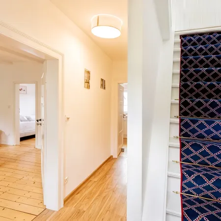 Modern apartment in a half-timbered house in the city center