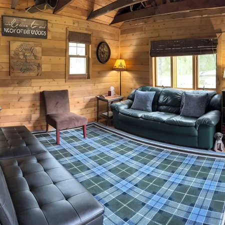 Charming cabin in delightful Duquette with AC near miles of ATV trails.