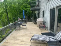Waterfront retreat on 7 private wooded acres with beautiful sunset views. - 4-Star
