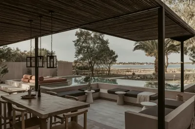 Pure Beachfront Villa with pool Hotels near Camping Marmaras