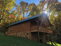 Homey Cozy Dog Friendly Cabin Surrounded by Beautiful Mountain Trees w/Hot Tub+