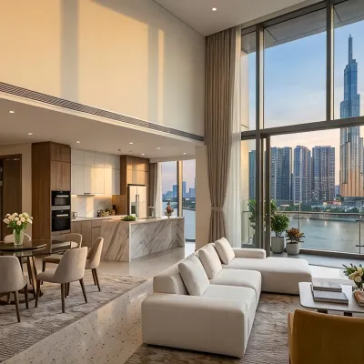 Vinhome Central Park - Apartment Luxury Suite Отели рядом с достопримечательностью «Небоскреб Landmark 81»