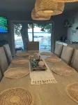 Enjoy this beach front lake home that boasts 66' of frontage with many amenities