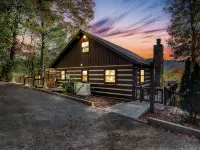 Romantic Modern Cabin w/Mountain Views, Hot Tub, Pet-Friendly & EV Charger Hotels in Cherry Log