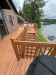 Amazing view of Stone Lake from top deck. Thirty five miles from Notre Dame.