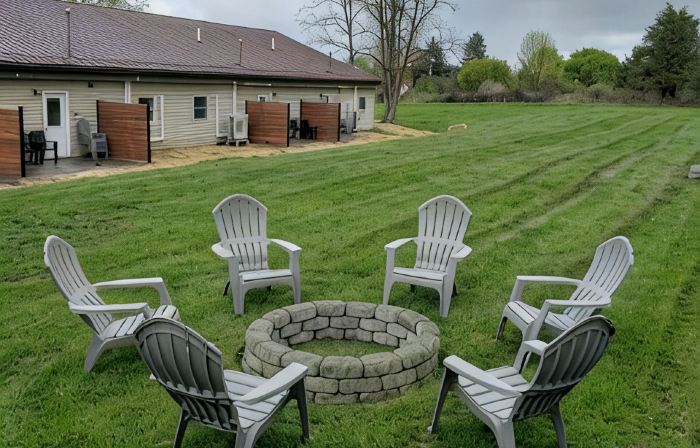 Freshly updated apartment with ample outdoor space