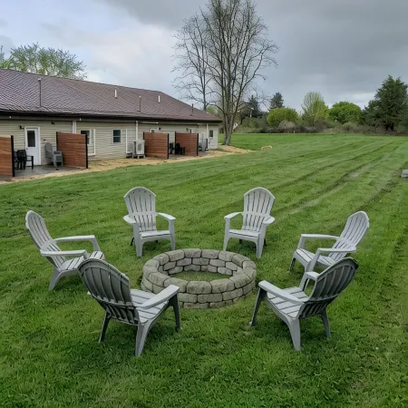 Freshly updated apartment with ample outdoor space