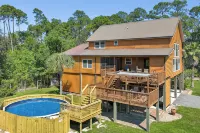 Pool, Boat Ramp, Games, Pass Christian Waterfront Sleeps 18 Guests 6 Bedrooms - Wifi