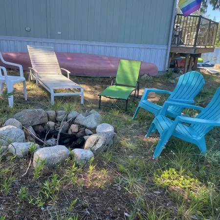 3-bedroom lakefront cabin with WiFi, AC and a private dock.  Bring the family!