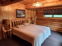 cozy lake house, full log cabin on beautiful shell lake, w/ wonderful loft. - Alppimaja