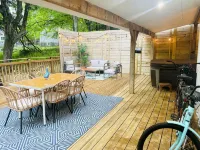 Cozy Bethel Cabin Retreat with Private Hot Tub