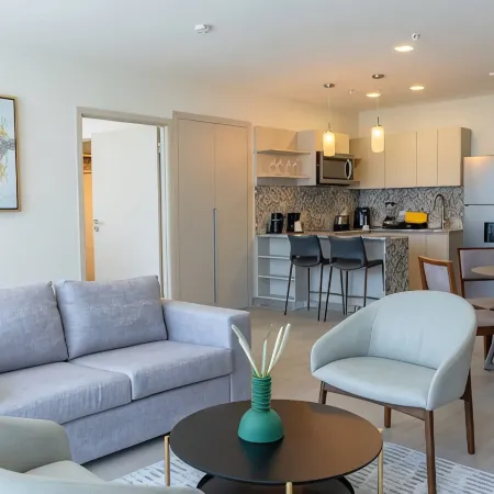 One Bedroom with partial Ocean and City View