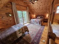 Evergreen Lodge,Waterfront Log Cabin,Wolf River,Partridge Lake,Fremont,Wisconsin