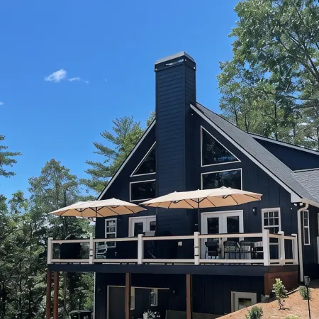 Luxe Modern Cabin Perched in Dahlonega Forest