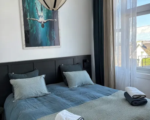 Apartment 2/4 Pers. , Terrace 25m2 - 50m Beach and GR34. Dogs Welcome Отели в г. Карантек
