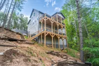 New four bedroom house with private dock on Lake James.