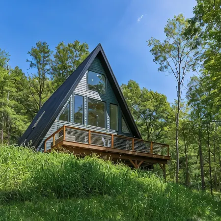 Modern A-Frame near many wineries and activities: fire pit, King beds, & more!