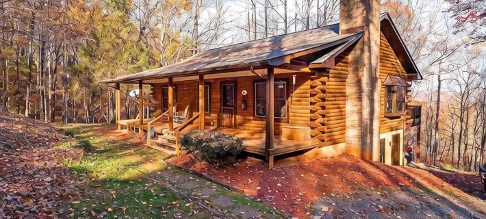 Relax in Nature's Beauty: Private Log Cabin w/ Two Spacious, Open Living Areas Hotels in Nelson County