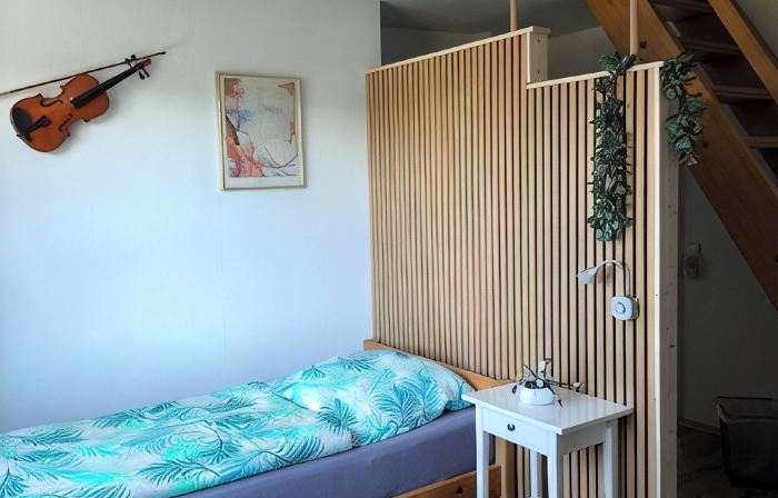 Ferienwohnung für 4 Personen , 1 Doppelzimmer, 2 Einzelzimmer auf 2 Etagen