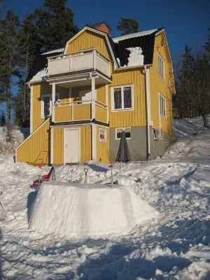 Idyllic house m. Fireplace u. Sauna, lake 300 m, zw.  Baltic Sea coast and Vimmerby
