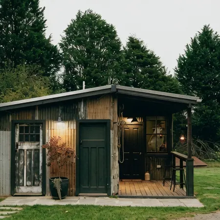 Converted milking shed on a working horse stud