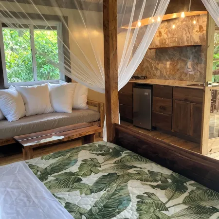 Tranquil Waterfall Studio, Oceanfront with Jungle Hiking and Starlink