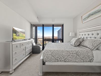 "Faith of Evanston" 180°view, 2BDR +2Bath Urban luxury