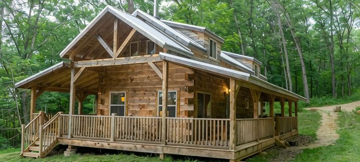 Vireo Cabin at Driftless Creek Hotels in Vernon County