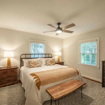 Steps from downtown Brevard you can enjoy BB's Camp House